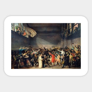 Tennis Court Oath Sticker